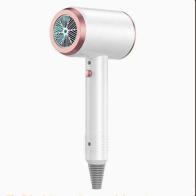 Ionic hair dryer, white with rose-gold ring EP12