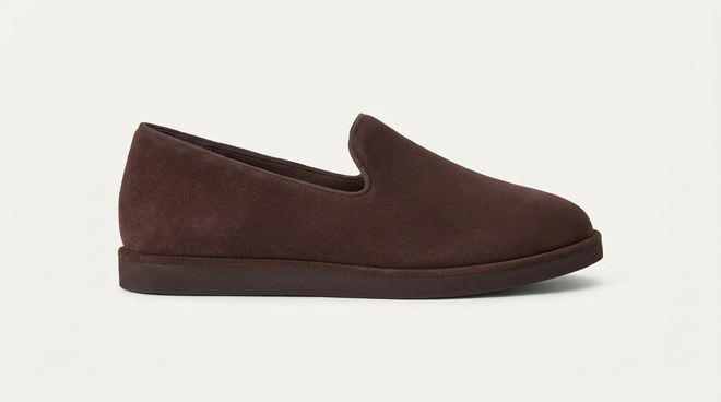 Slip-on loafer, chocolate brown PB17