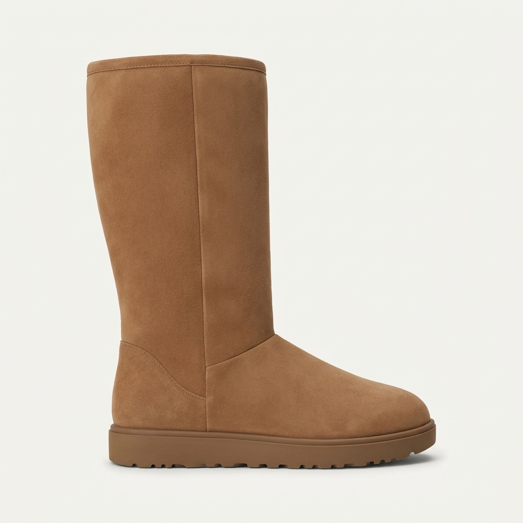 Tall pull-on boot, chestnut PB34