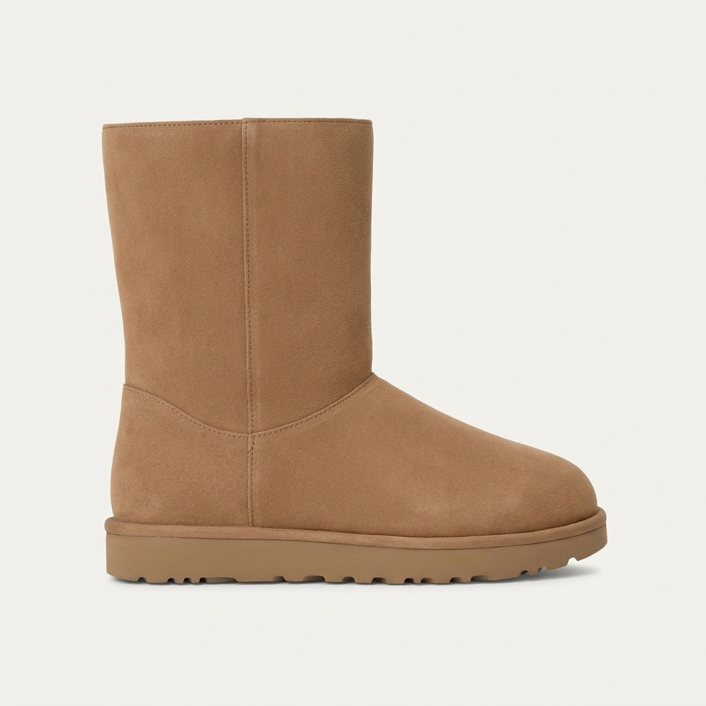 Mid-calf pull-on boot, chestnut PB08