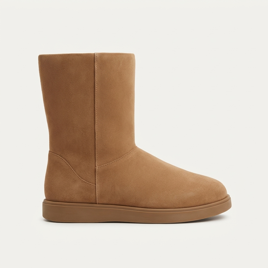 Short pull-on boot, chestnut PB09