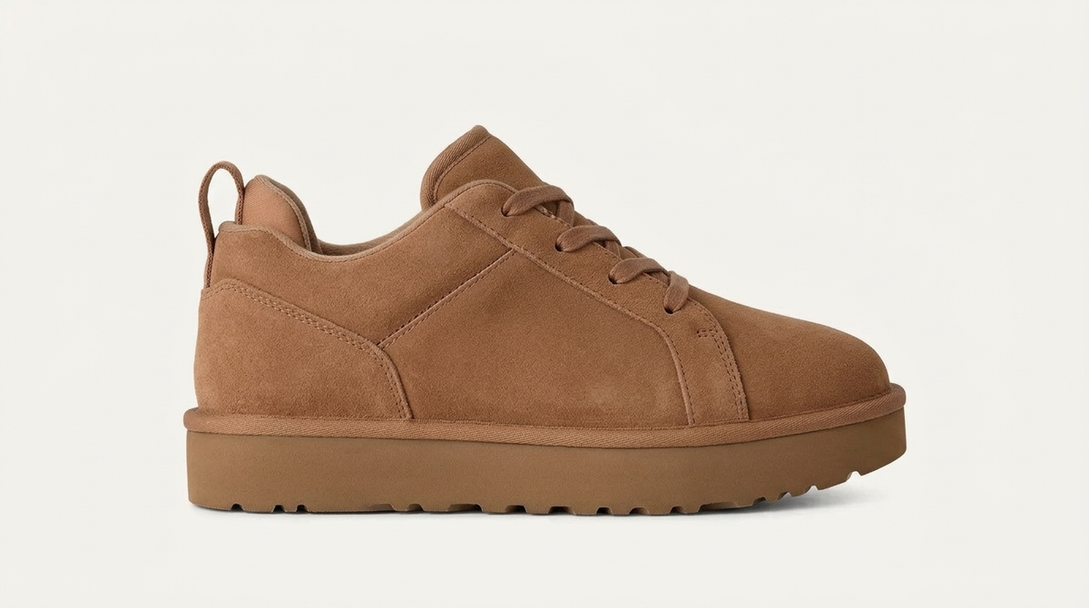 Lace-up low boot, chestnut PB32