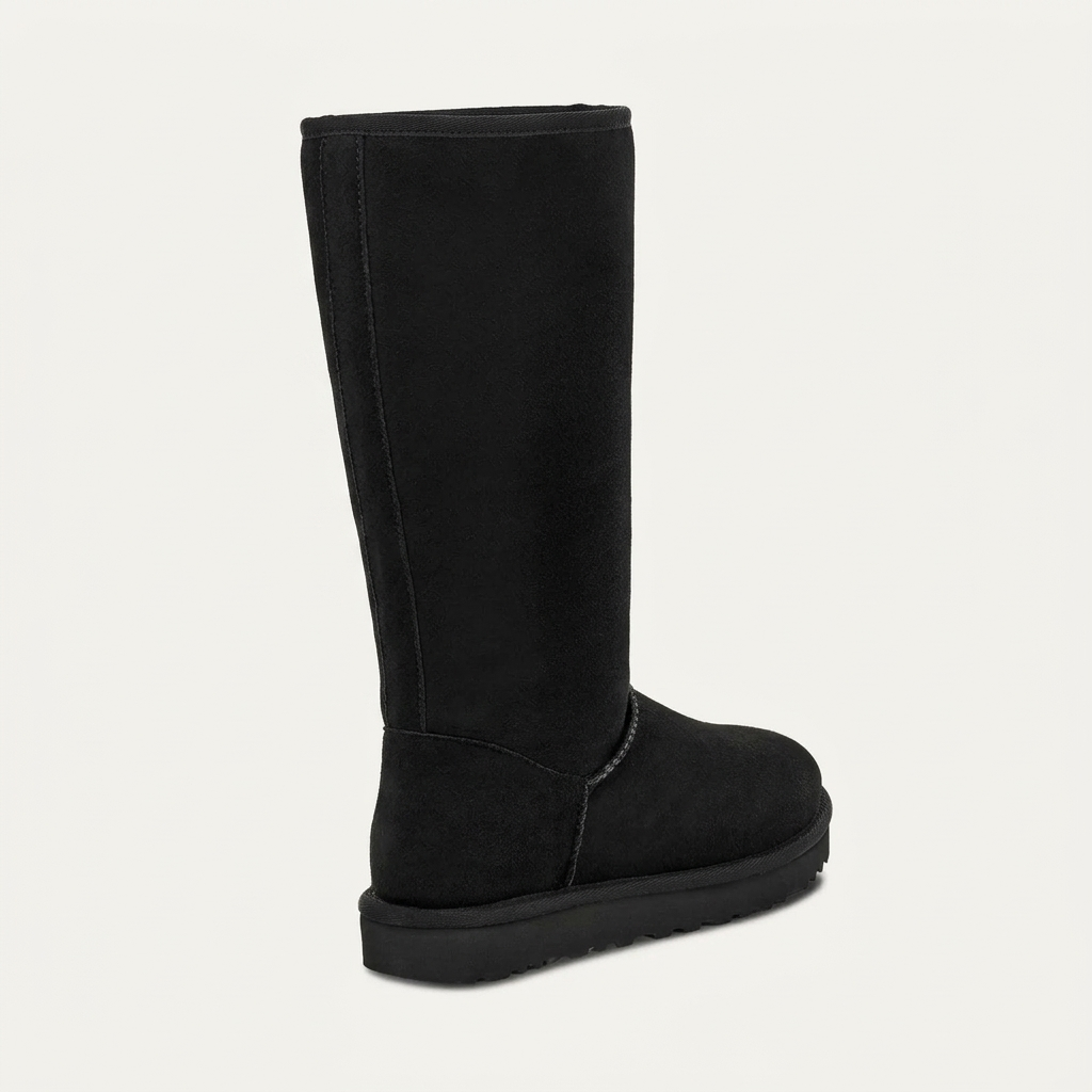 Tall pull-on boot, black PB35