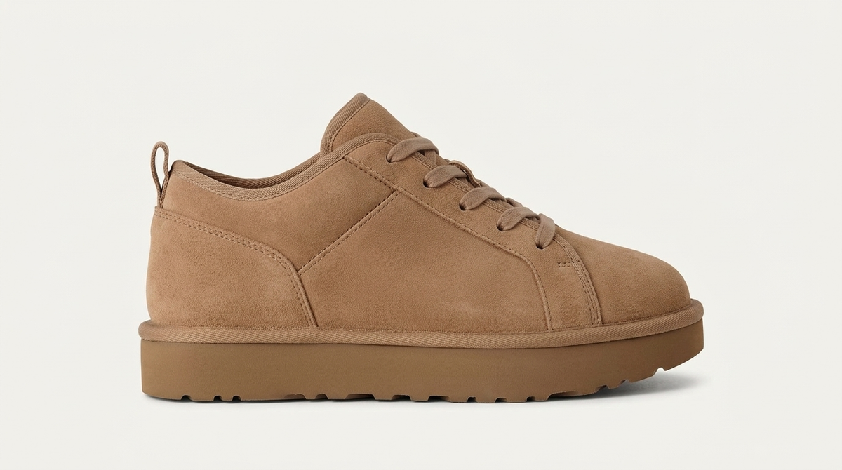 Lace-up low sneaker, chestnut PB36